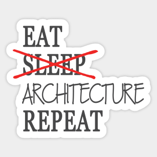 architecture life cycle Sticker